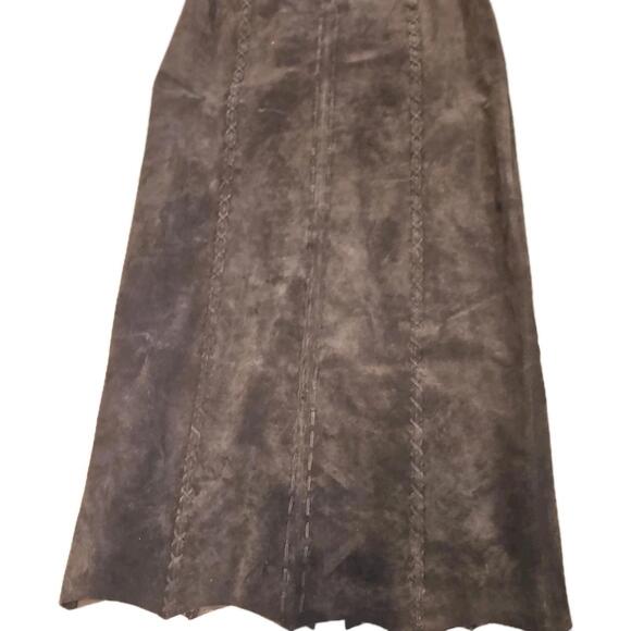 Women's Vtg Suede Leather Jacket Size M w Matching skirt Cowgirl Southwestern - Picture 8 of 9